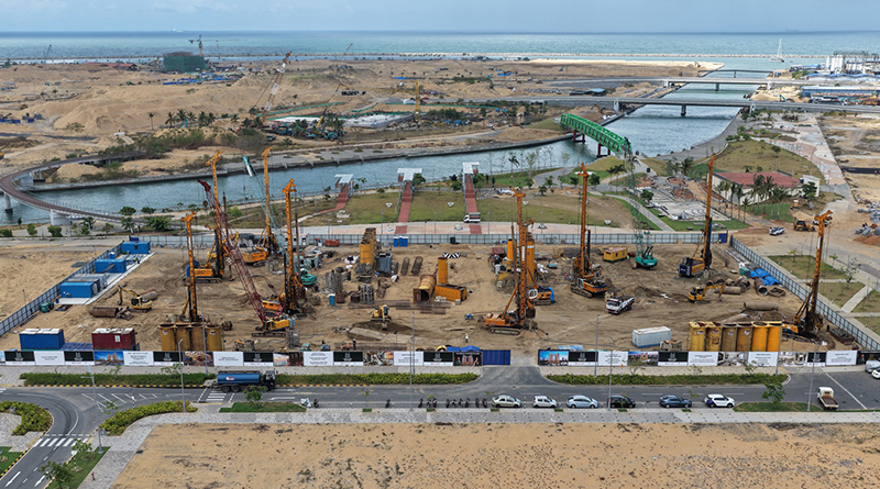 Home Lands Accelerates Construction of ‘Central Park Boulevard Port City Colombo’ with 60% Piling Completed